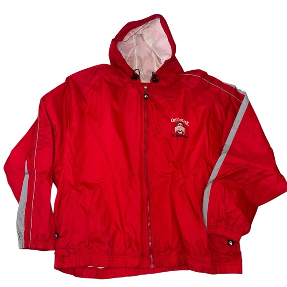 STARTER Jackets & Blazers - New 3EX Starter Red Lined Windbreaker Jacket Ohio State Buckeyes Embroidered